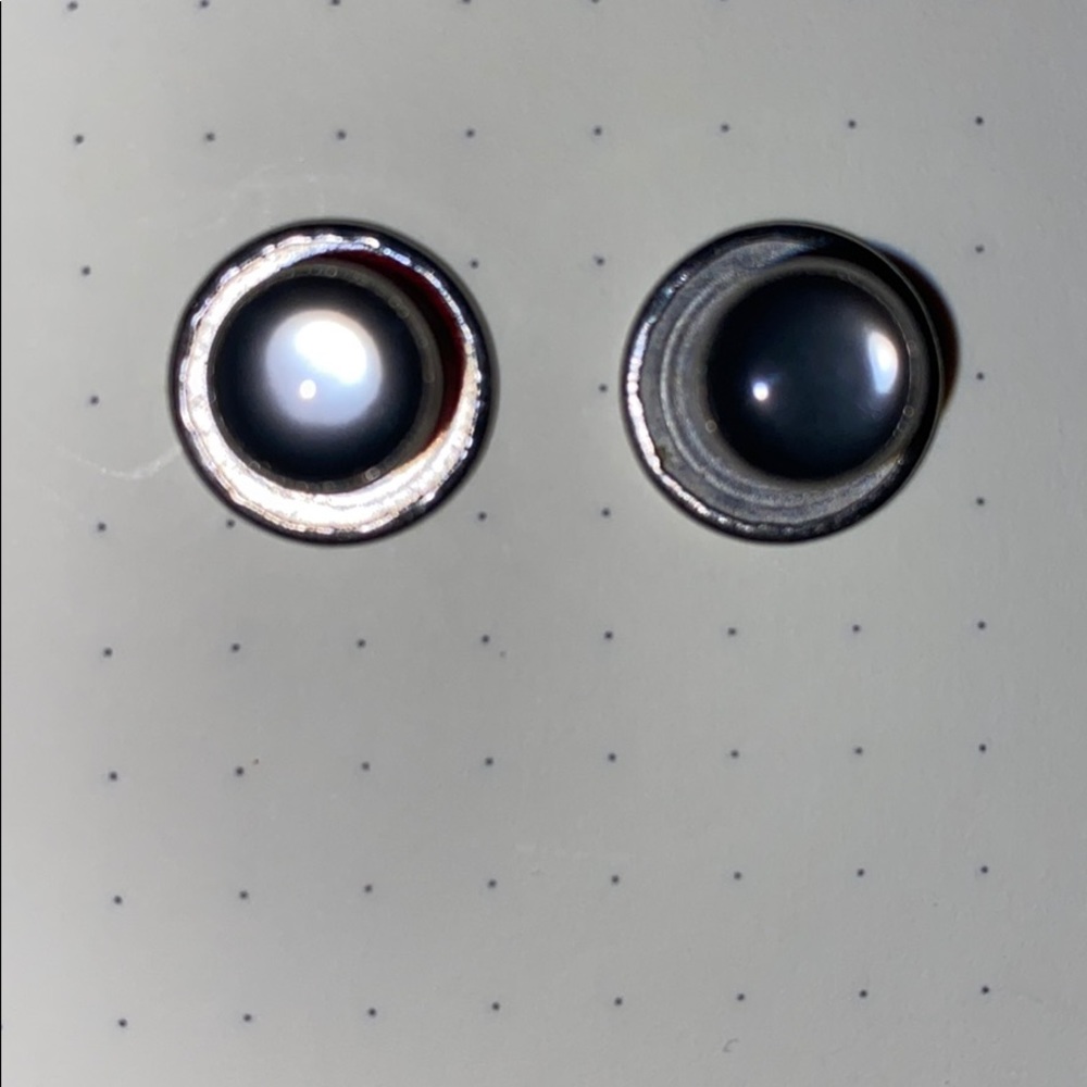 Opal blue cuff links